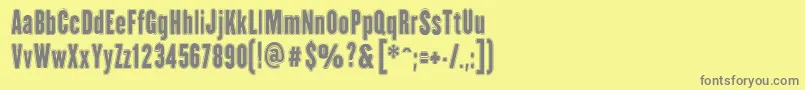 HhAgallasCollegePs Font – Gray Fonts on Yellow Background