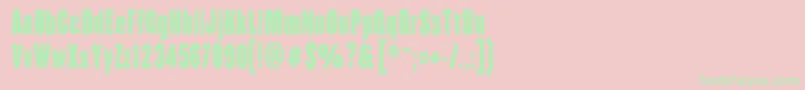 HhAgallasCollegePs Font – Green Fonts on Pink Background
