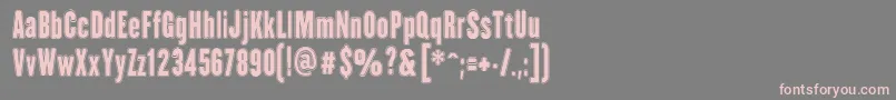 HhAgallasCollegePs Font – Pink Fonts on Gray Background