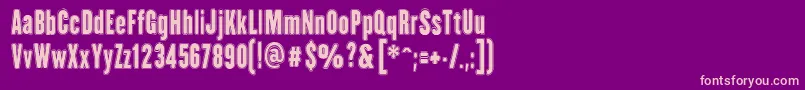 HhAgallasCollegePs Font – Pink Fonts on Purple Background