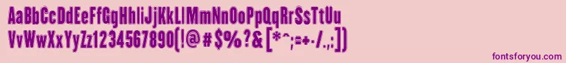 HhAgallasCollegePs Font – Purple Fonts on Pink Background