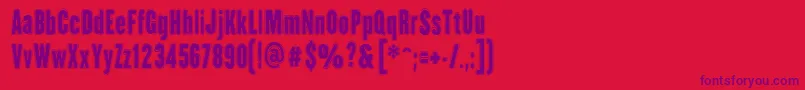 HhAgallasCollegePs Font – Purple Fonts on Red Background