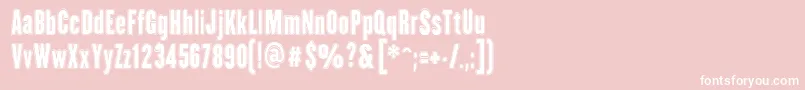 HhAgallasCollegePs Font – White Fonts on Pink Background