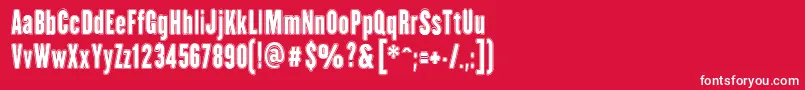 HhAgallasCollegePs Font – White Fonts on Red Background