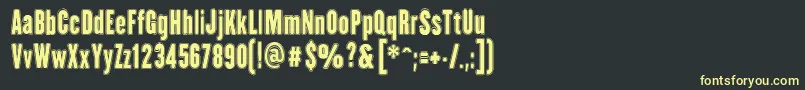 HhAgallasCollegePs Font – Yellow Fonts on Black Background