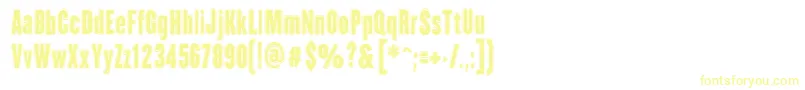 HhAgallasCollegePs Font – Yellow Fonts on White Background