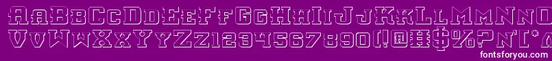 InterceptorShadow Font – White Fonts on Purple Background