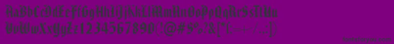 Шрифт AmericantextRegularDb – чёрные шрифты на фиолетовом фоне