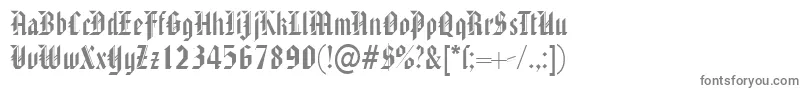 AmericantextRegularDb Font – Gray Fonts on White Background