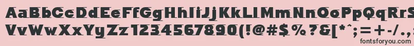 OdysseeMdItcTtUltra-Schriftart – Schwarze Schriften auf rosa Hintergrund