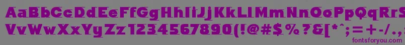 OdysseeMdItcTtUltra Font – Purple Fonts on Gray Background