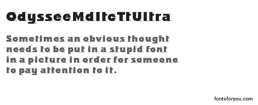 Review of the OdysseeMdItcTtUltra Font
