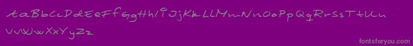 Police ScribbledMonkey – polices grises sur fond violet