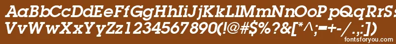 TorrentgraphicsskBold Font – White Fonts on Brown Background