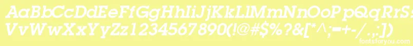 TorrentgraphicsskBold Font – White Fonts on Yellow Background