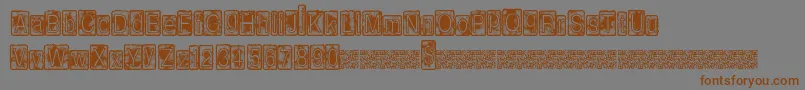 Шрифт Insidebox – коричневые шрифты на сером фоне
