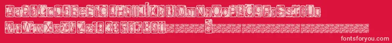 More about Insidebox Font Insidebox Font – Pink Fonts on Red Background