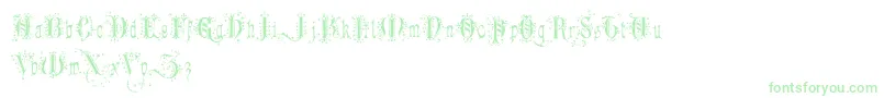 RomanticallyYours Font – Green Fonts on White Background