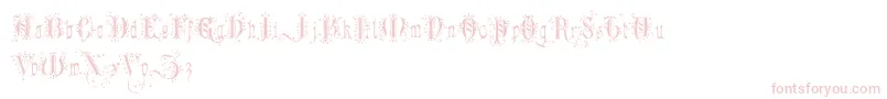 RomanticallyYours Font – Pink Fonts on White Background