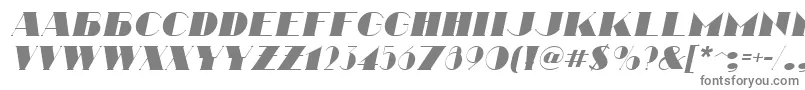 Czcionka NathanItalic – szare czcionki