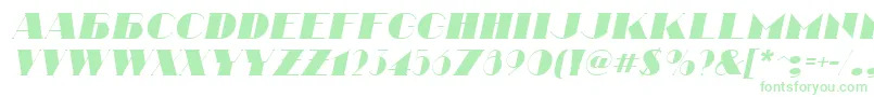 Fonte NathanItalic – fontes verdes