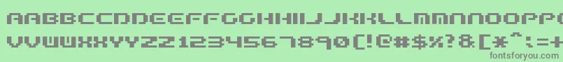 フォントFormplex12 – 緑の背景に灰色の文字