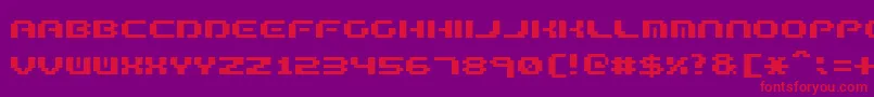 Formplex12 Font – Red Fonts on Purple Background