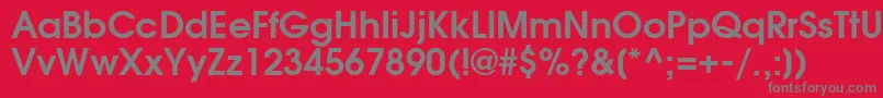 TrendexSsiSemiBold Font – Gray Fonts on Red Background