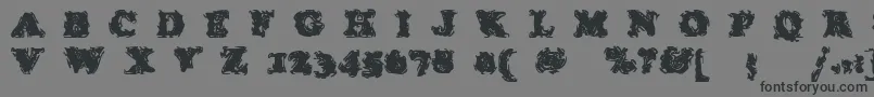 Шрифт StolenLlamaregular – чёрные шрифты на сером фоне