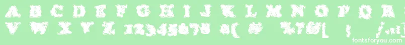 StolenLlamaregular Font – White Fonts on Green Background