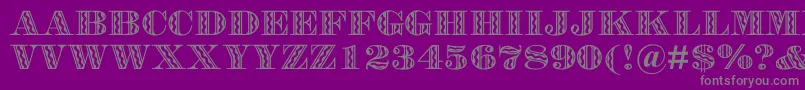 Police FalstaffFestivalMt – polices grises sur fond violet