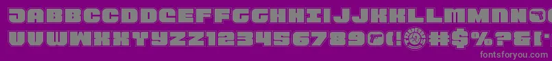 Шрифт Tauroacad11 – серые шрифты на фиолетовом фоне
