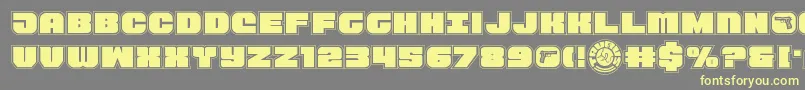 Weitere Informationen zur Tauroacad11-Schriftart Tauroacad11-Schriftart – Gelbe Schriften auf grauem Hintergrund