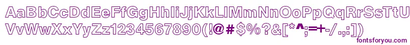 ArezzoOutlineBold-fontti – violetit fontit