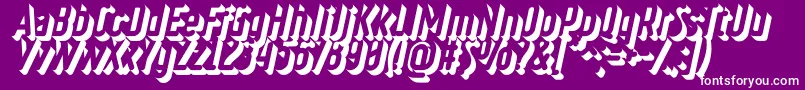 RulerVolumeOuterDeep Font – White Fonts on Purple Background