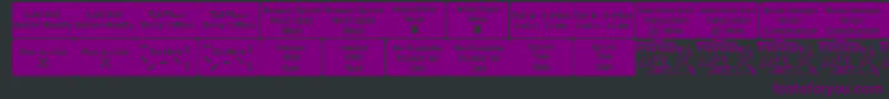 Road2nw Font – Purple Fonts on Black Background