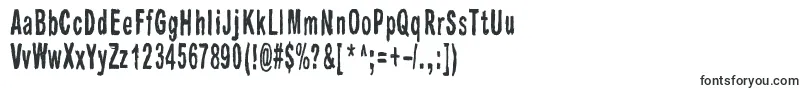 Шрифт Raparperitaivas – эродированные шрифты