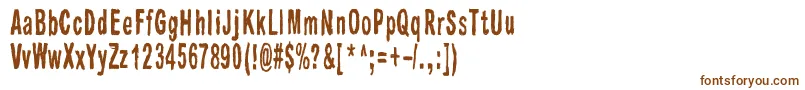Шрифт Raparperitaivas – коричневые шрифты