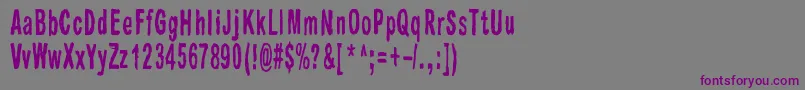 Raparperitaivas Font – Purple Fonts on Gray Background