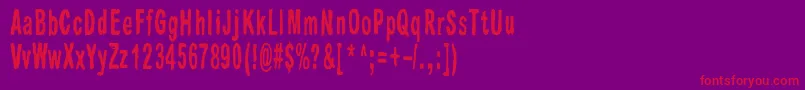fuente Raparperitaivas – Fuentes Rojas Sobre Fondo Morado