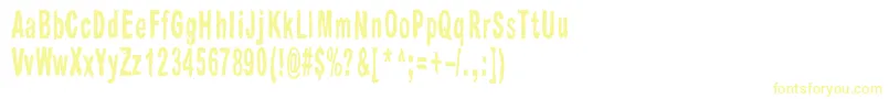 Raparperitaivas-Schriftart – Gelbe Schriften