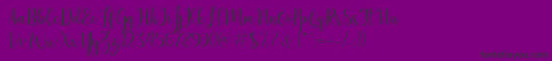 Police LillymaeRegular – polices noires sur fond violet