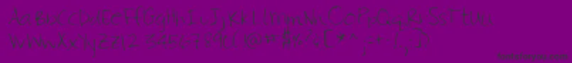 Lehn115 Font – Black Fonts on Purple Background