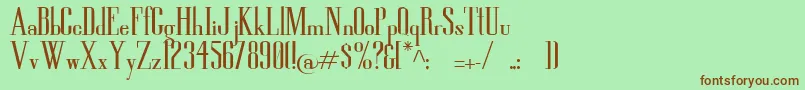 HighSoSerious Font – Brown Fonts on Green Background