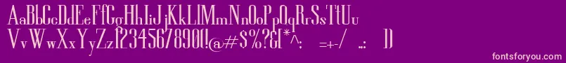 HighSoSerious Font – Pink Fonts on Purple Background