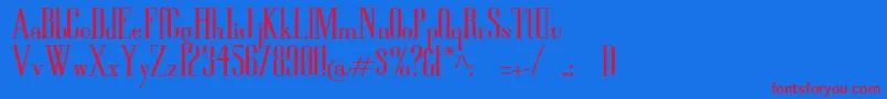 HighSoSerious Font – Red Fonts on Blue Background