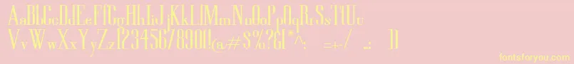 HighSoSerious Font – Yellow Fonts on Pink Background