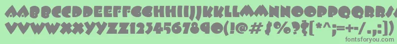 BeeskneesItc Font – Gray Fonts on Green Background