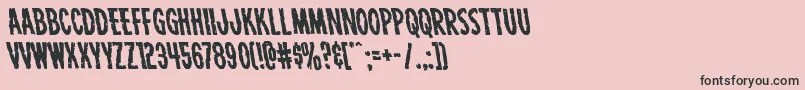 Carnivalcorpseleft Font – Black Fonts on Pink Background