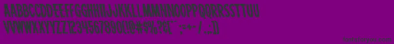 Carnivalcorpseleft Font – Black Fonts on Purple Background